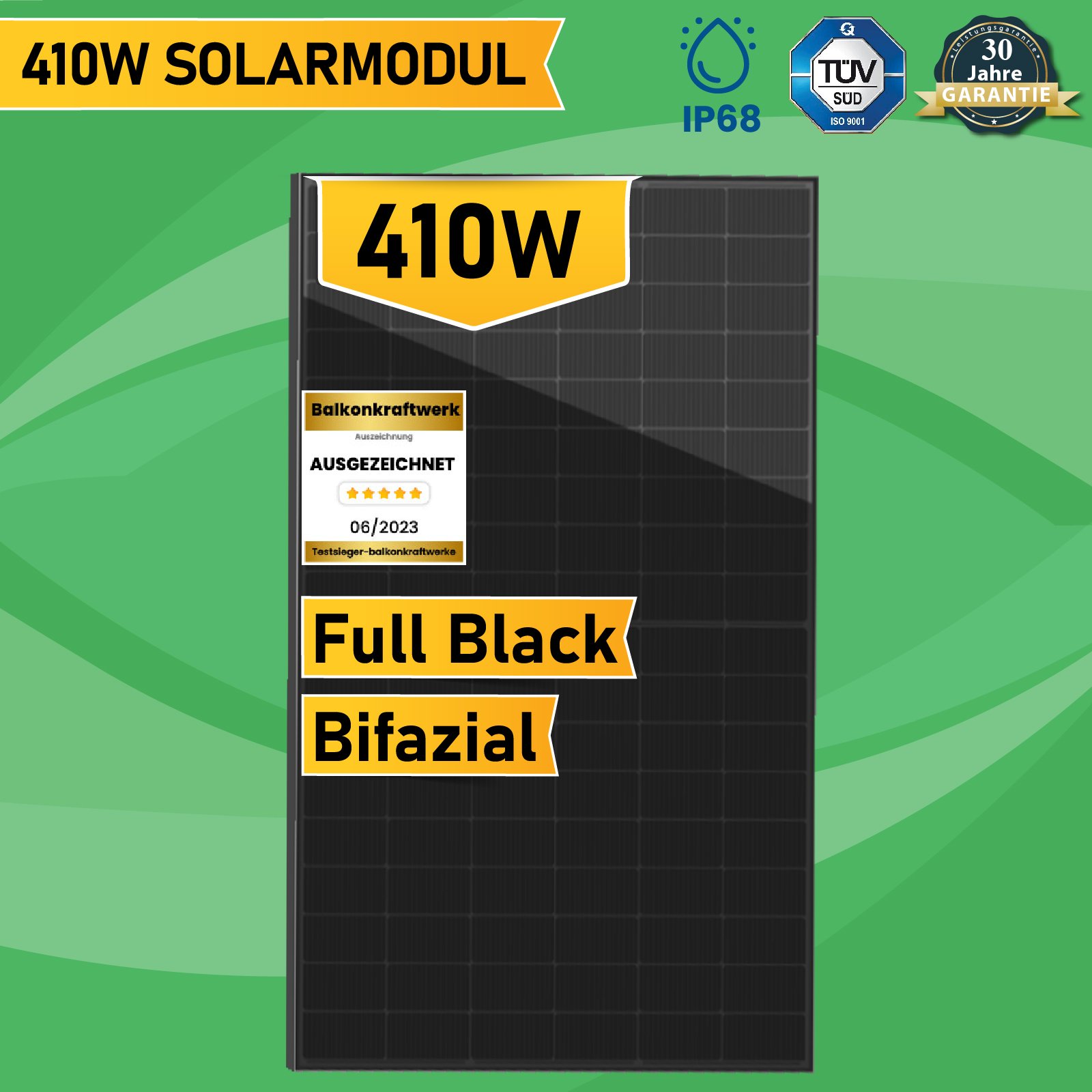 430W Balkonkraftwerk Komplettset inkl. 430W Bifazial Solarmodul